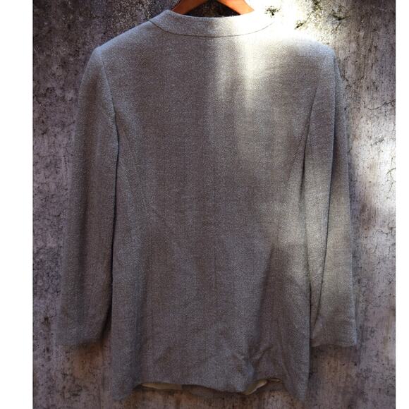 Vintage Episode Blazer by Carolyn Wright Freeman Gray Wool Blend UK 10 / US 8 - Picture 4 of 4